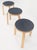 Alvar Aalto Set of 3 Early Round Nesting Side Occasional Tables by Alvar Aalto Mid Century For Sale - Image 4 of 10