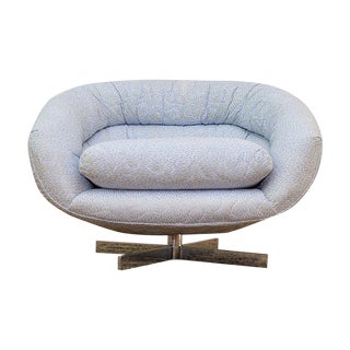 Mid-Century Thayer Coggin Tilt Swivel Tub Chair For Sale