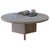 Stone Round Top Muted Beige Travertine Decorative Low Coffee Table by Beije Avenue For Sale - Image 7 of 7