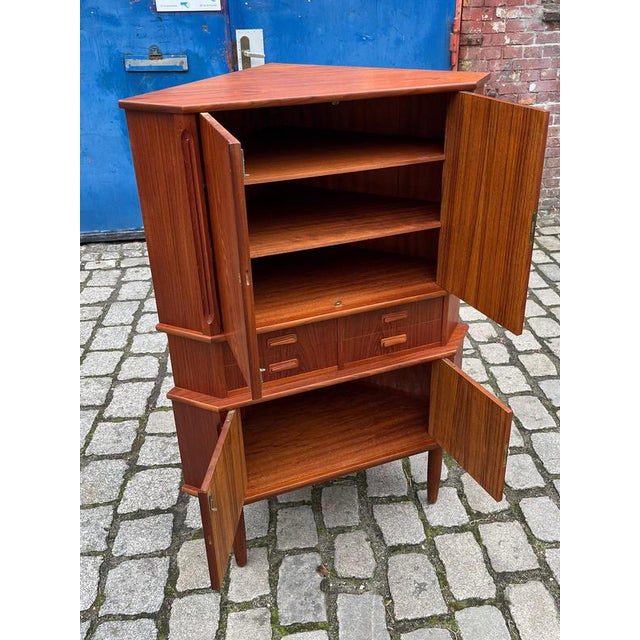 Corner Cabinet in Teak from Aulum Møbelfabrik For Sale - Image 3 of 11
