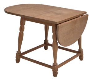 Vintage Danish Foldable Side Table in Oak, 1970s