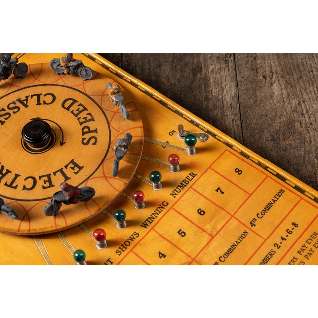 1930s Vintage "Electric Speed Classic" Tabletop Game by J. Pressman & Co. For Sale - Image 5 of 15
