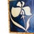 Abstract Expressionism Original Iris Flower Painting in Gold Bamboo Frame, Oil on Canvas, 11" X 14" by Tatiana Duperault For Sale - Image 3 of 5