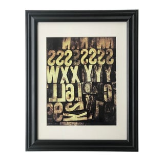 Black and White Art Photo "Typeset Love" For Sale