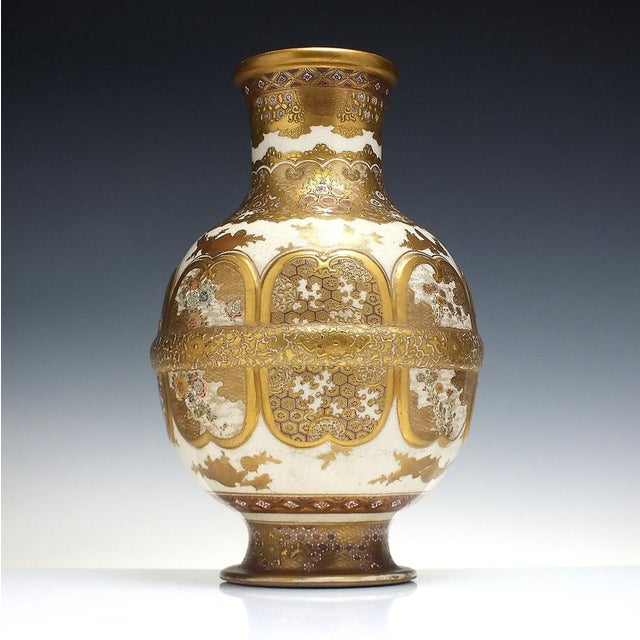 Technical A truly outstanding late 19th century Japanese Satsuma vase dating to c1890. An unusual and fine spherical...