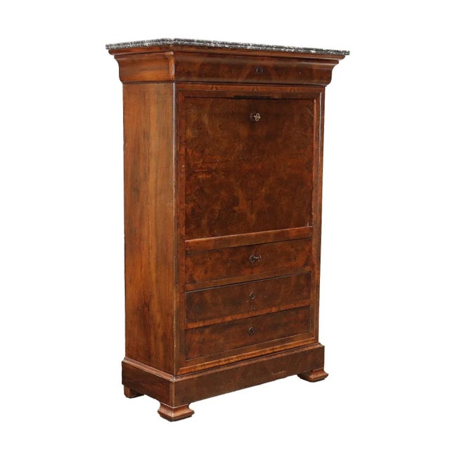 19th Century Secretary in Walnut, France For Sale - Image 13 of 13