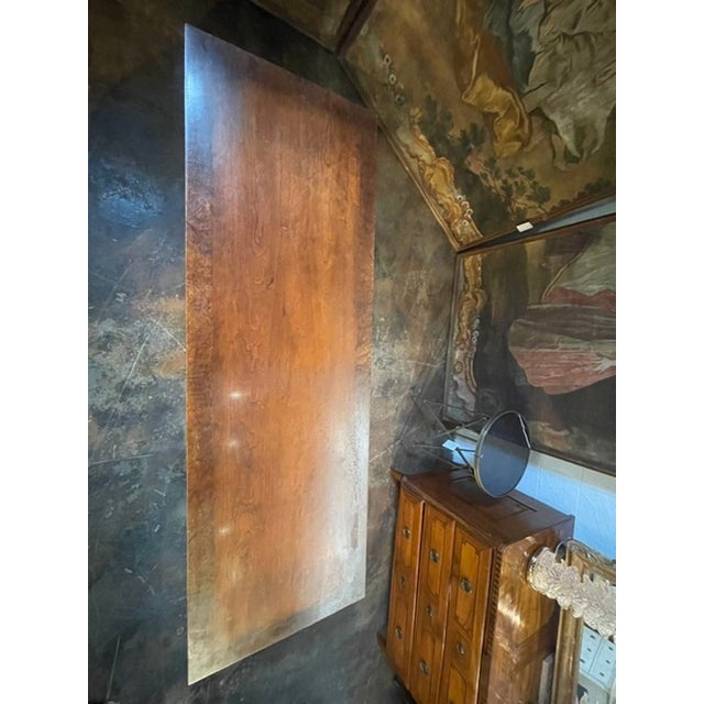 Vintage Baker Empire Style Burl-Wood Console For Sale - Image 9 of 9