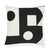 Textile Contemporary Schumacher X Porter Teleo Binary Embroidery Pillow in Black - 20ʺW × 20ʺH For Sale - Image 7 of 7