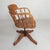 Wood Height-Adjustable Oak Swivel Office Chair, 1930s For Sale - Image 7 of 18