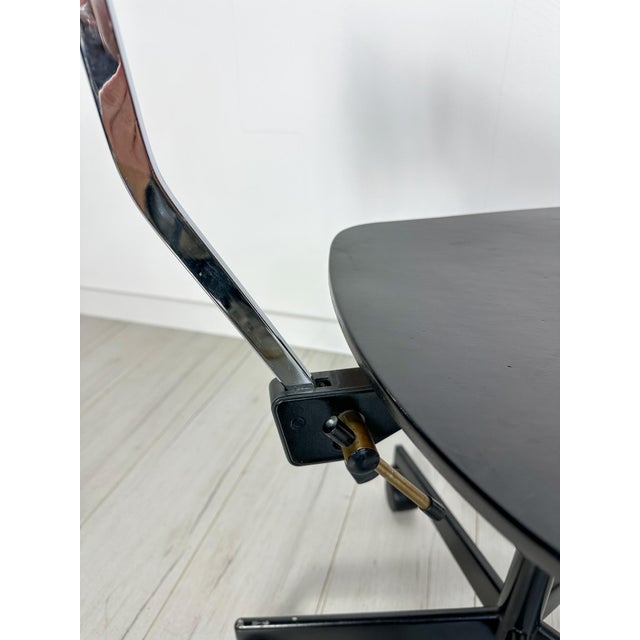 Vintage Black Architect Desk Chair by Jørgen Rasmussen for Labofa, 1950s For Sale - Image 11 of 15