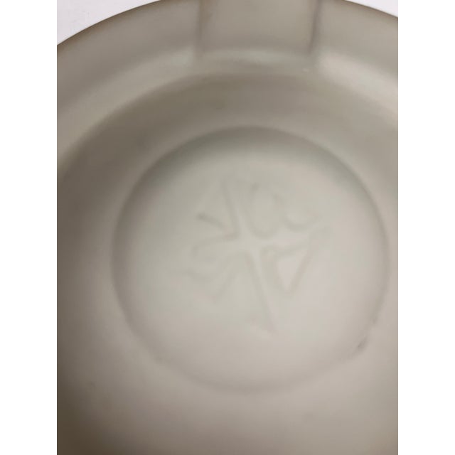 1939 Art Deco Glass Ashtray For Sale - Image 4 of 4