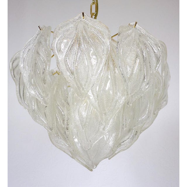 Metal Italian Artischoken Hanging Lamp in Brass and Murano Glass from Novaresi, 1970s For Sale - Image 7 of 17