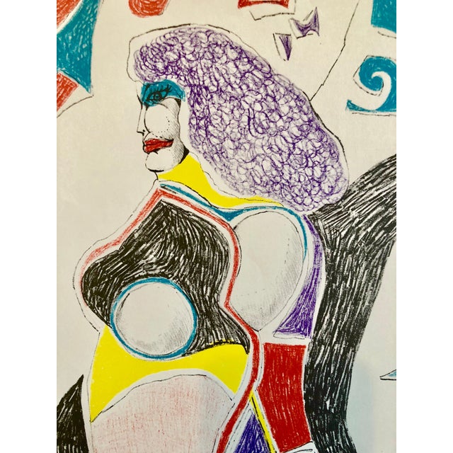 Vintage 1960's Lithograph poster for Vancouver Canada art show. Richard Lindner was born in Hamburg, Germany. In 1905 the...