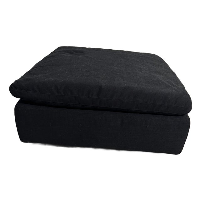 Restoration Hardware Cloud Modular Ottoman, Black - New For Sale