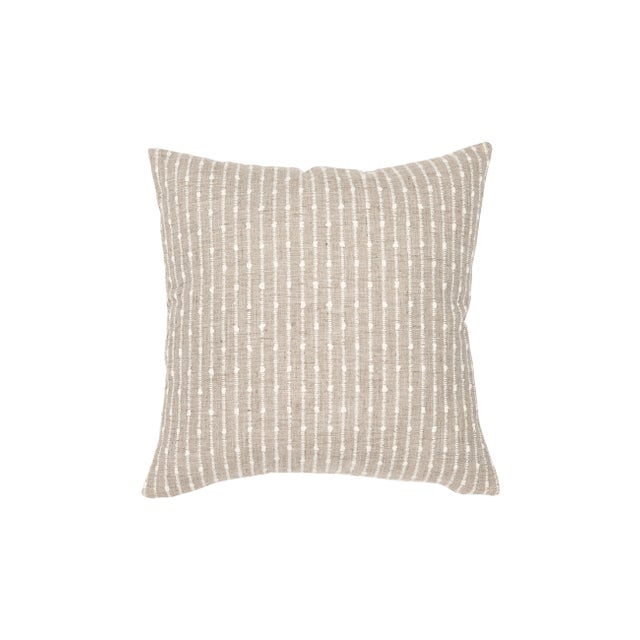 Decorative pillow; knife edge; hidden zipper closure; 90/10 feather/down insert Dry Clean