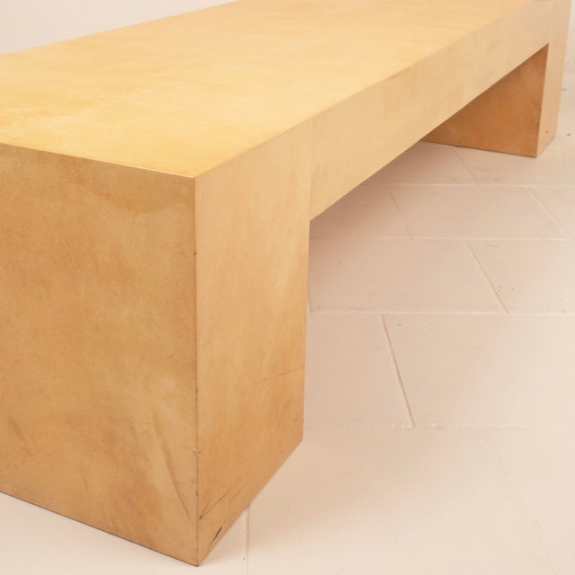 Mid-Century Parchment Custom Made Coffee Table from Tura Milano, 1970 For Sale - Image 18 of 18