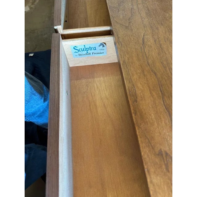 1960s Broyhill Sculptra Brooklyn Premiere Dresser W/Mirror (Not Shown) For Sale - Image 9 of 15