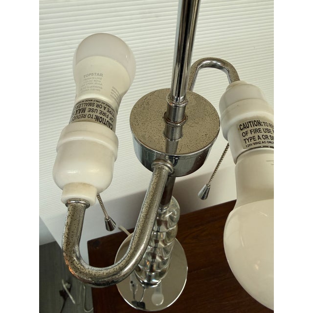 Hollywood Regency Acrylic Orb Table Lamp For Sale In San Francisco - Image 6 of 12