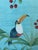 Art Deco W24”*h53“/Panel, Amazonia Triptych, Wall Artwork, Painting , No Frame, Tea Wallpaper For Sale - Image 3 of 8