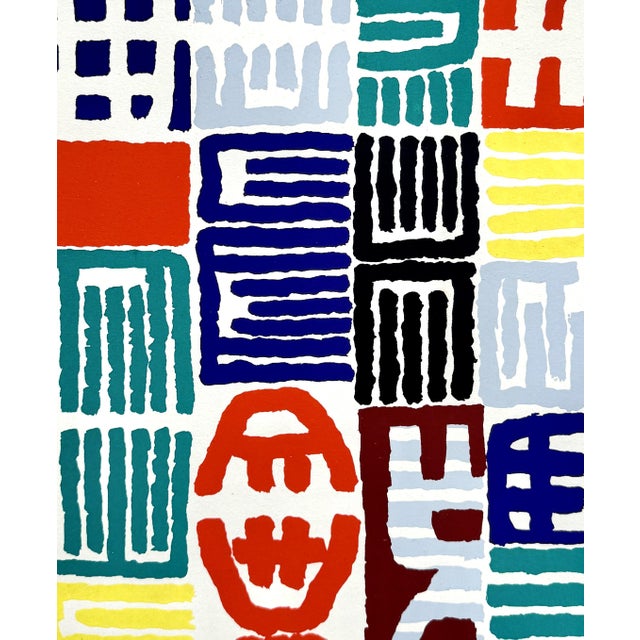 Giuseppe Capogrossi, Characters, Lithograph and Stencil, 1958 For Sale - Image 4 of 6
