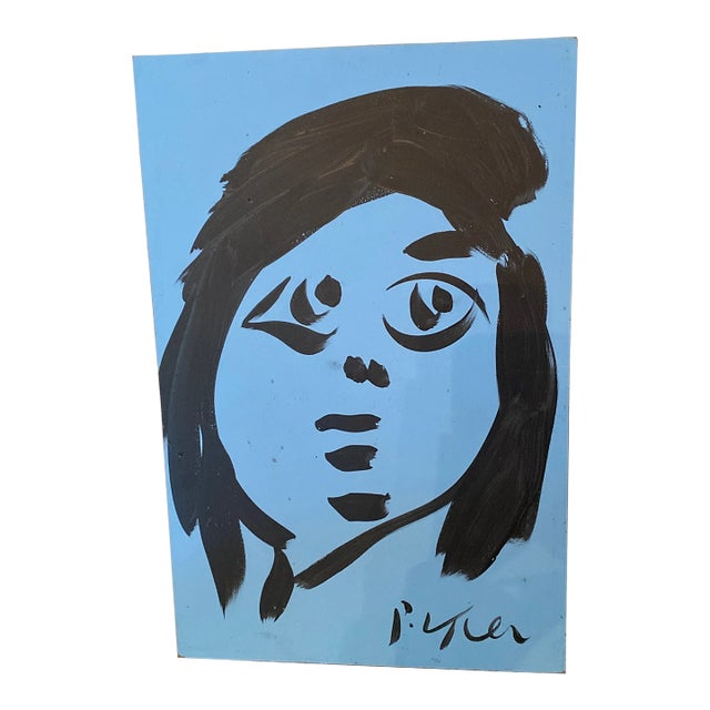 1970s Abstract Peter Keil Acrylic Painting on Board For Sale