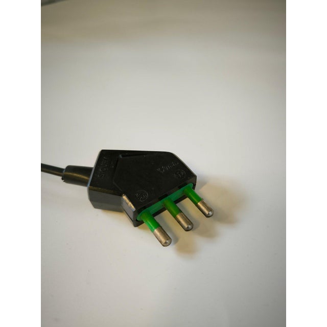 Metal Space Age Ivory Clamp Lamp, Italy, 1970s For Sale - Image 7 of 9