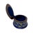 2020s Handmade Lapis & Mother of Pearl Jewelry Box - Oval Trinket Box From Egypt For Sale - Image 5 of 7