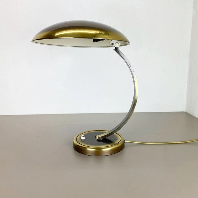 Desk light model: 6751 Producer: Kaiser Idell, Germany Design: Christian Dell (Bauhaus) Age: 1950s Original 1950s Kaiser...
