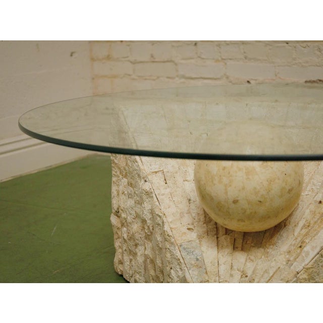 you価格　IDEE Mactan Stone Low Table Vintage Postmodern Natural Mactan Stone Side Table | Chairish