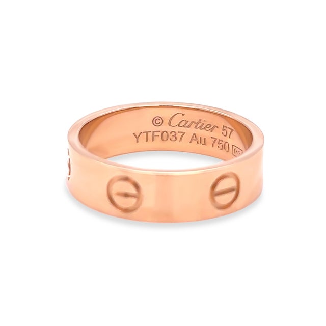 Cartier 18ct Yellow Gold Love Ring 6.34g, Size 8 For Sale - Image 6 of 12