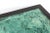 Vintage 60's Rectangular Cocktail Table With Stained Black Wood and Patinated Copper Oxidized Turquoise Top For Sale - Image 9 of 10