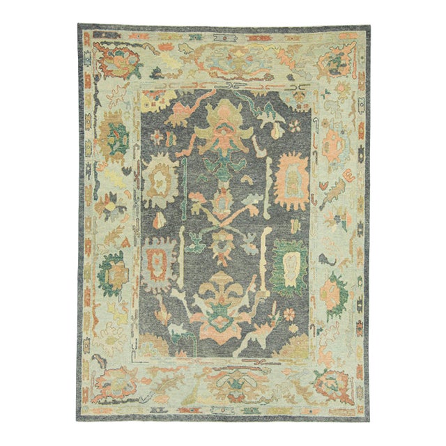 Turkish Oushak Rug 8'1" x 11' For Sale