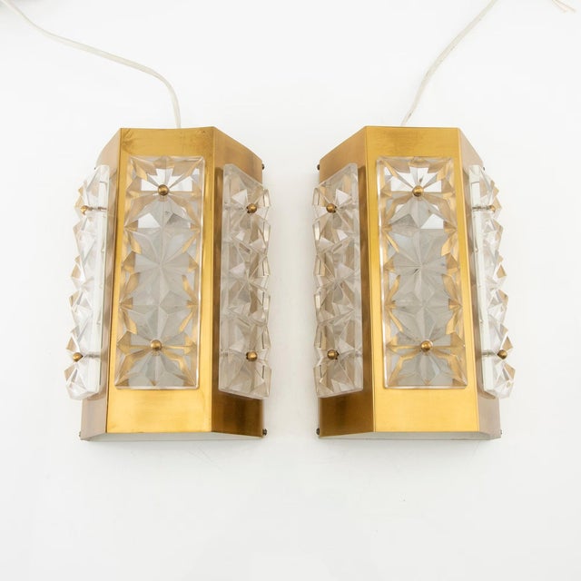 Mid-Century Modern Wall Lights by Einar Backström, Sweden, 1960s, Set of 2 For Sale - Image 3 of 7