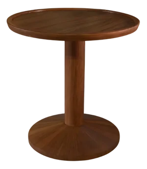 Scandinavian Teak Pedestal Table, 1970s