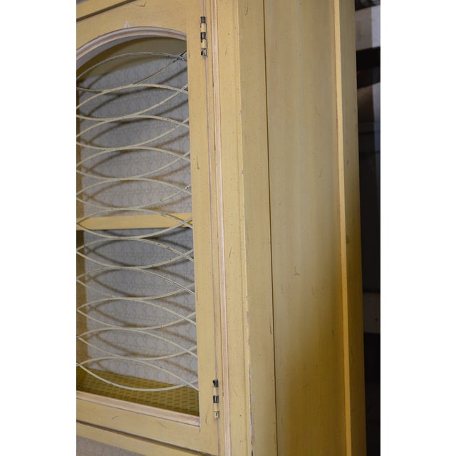 This vintage dresser/bookcase, with shelves & 2 door cabinet, is in 2 pieces. The top simply sits atop & could be used...