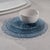 2020s Axel Icy Sapphire Glass Plates, Set of 6, 11" For Sale - Image 5 of 6
