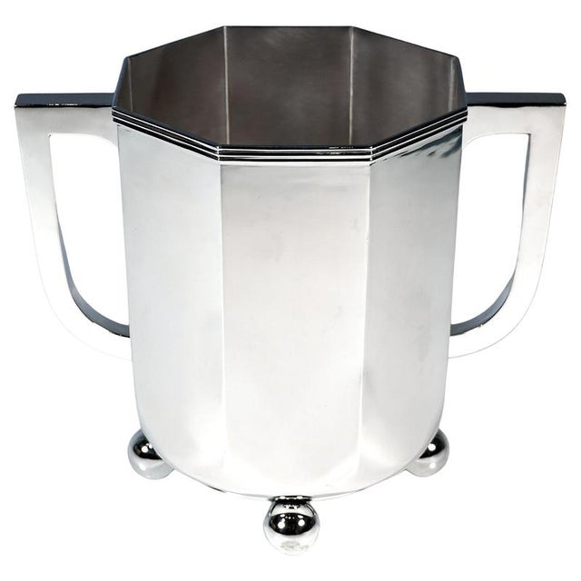Art Deco Silver Cooler on Ball Feet by Hugo Boehm, Germany, 1930s For Sale - Image 9 of 9
