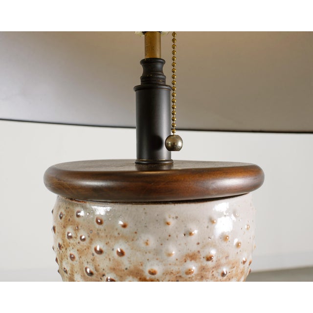 Midcentury Scandinavian Modern Mobach Style Pottery Floor Lamp For Sale - Image 12 of 17