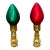 1960s Cute Glass Mini Bulbs Lamp Finials - a Pair For Sale