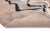 Contemporary Abstract River-Line Hand-Knotted Moroccan Wool Rug |9'7" X 7'8" | One of a Kind For Sale - Image 3 of 7