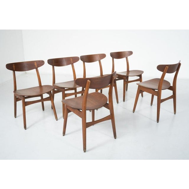 Vintage CH30 Dining Chairs by Hans J. Wegner for Carl Hansen & Son, Denmark, 1950, Set of 6 For Sale - Image 12 of 18
