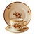 1960s Royal Copenhagen Brown Rose Breakfast Set - 3 pcs For Sale