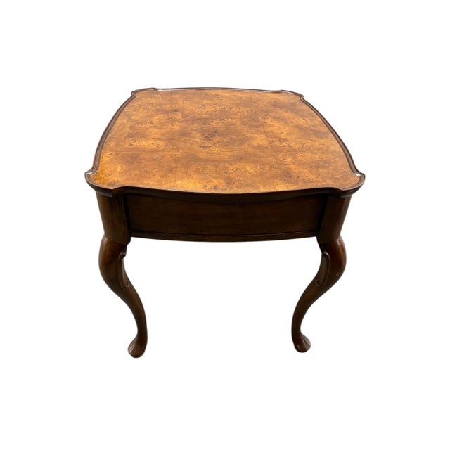 Ethan Allen Mid 20th Century Ethan Allen Knob Creek Burl Wood Side Table For Sale - Image 4 of 11