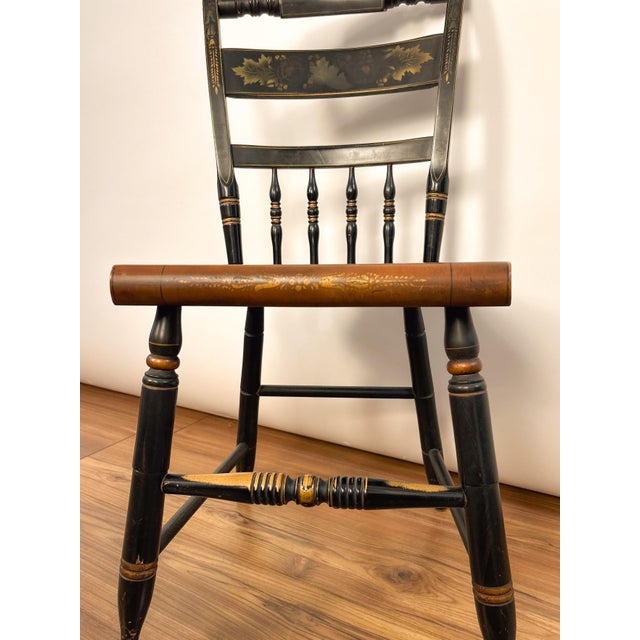 Mid-20th Century Hitchcock Stenciled Chair For Sale In Seattle - Image 6 of 6