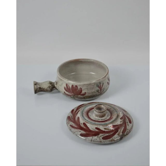 Ceramic Vintage Ceramic Pot by Gustave Reynaud for Atelier Lemurier, France, 1950s For Sale - Image 7 of 9