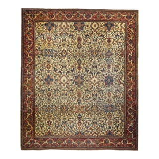 Antique Farahan Sarouk Rug 11’0" X 13’0" For Sale