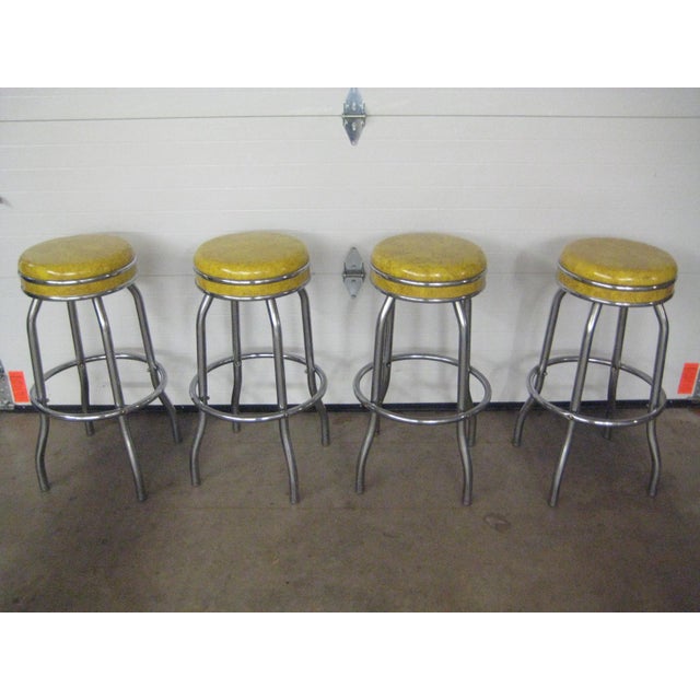 Vintage 1960s Bar Stools Set of 4 Chairish