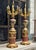 Create an extraordinary focal point with this matching pair of grand French-style decorative pedestal sets, each combining...