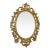 Grand French Rococo Oval Mirror – Ornate Gold Leaf Frame With Elaborate Carved Details For Sale