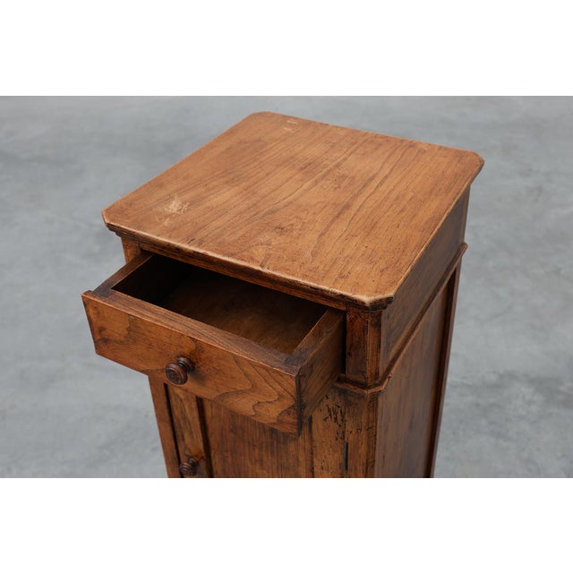 Art Deco Walnut Bedside Cabinet, Belgium, 1920s For Sale - Image 6 of 13